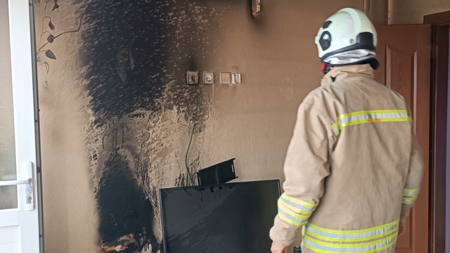 Mardin'de ev yangını