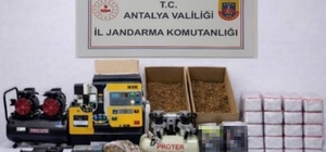 Alanya'da 17 kilogram kıyılmış tütün ele geçirildi