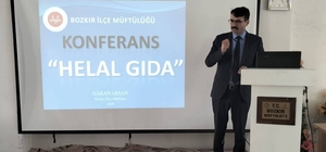 Bozkır'da "Helal Gıda" konulu konferans