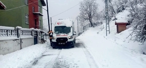 Bartın'ın yüksek kesimlerinde kar etkili oluyor Kar kalınlığı 20 santimetreyi buldu