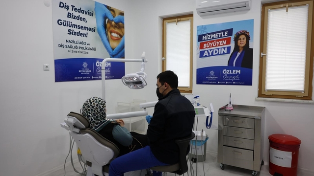 Nazilli Ağız ve Diş Sağlığı Polikliniği'ne vatandaşlardan yoğun ilgi