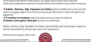 Bingöl'ün 5 ilçesinde eğitime kar engeli (2)