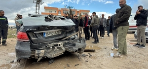 Mardin'de takla atan otomobilin sürücüsü yaralandı