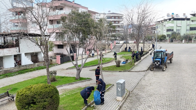 Nazilli'de parklar bahara hazırlanıyor