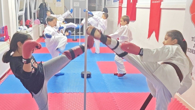Bilecik'te spor okullarında karate eğitimleri sürüyor