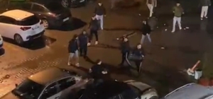 AVM otoparkındaki bıçaklı kavga kamerada