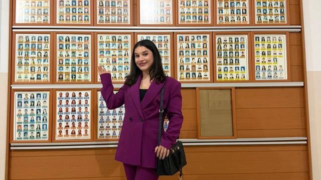 Avrupa ve dünya şampiyonu Erivan Barut, mezun olduğu okulda öğrencilerle buluştu