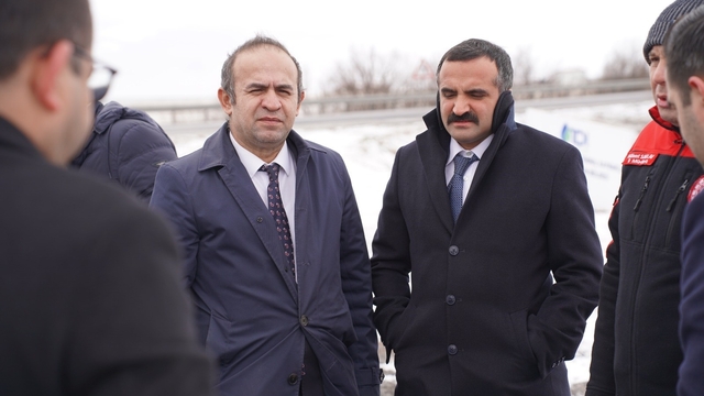 Kayseri OTB'de gece yarısı mesaisi ardından saha incelemesi