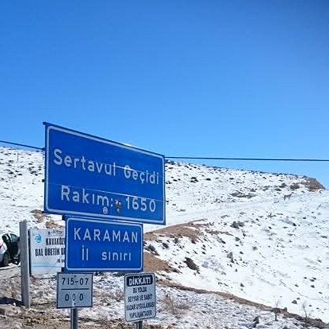 Sertavul Geçidinde ulaşım kontrollü sağlanıyor