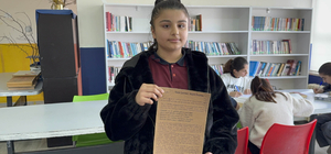 Midyatlı Melek Meryem, Milli Eğitim Bakanlığı’nın mektup yarışmasında birinci oldu