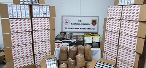 Sakarya'da jandarmadan kaçak tütün baskını: 4 gözaltı
