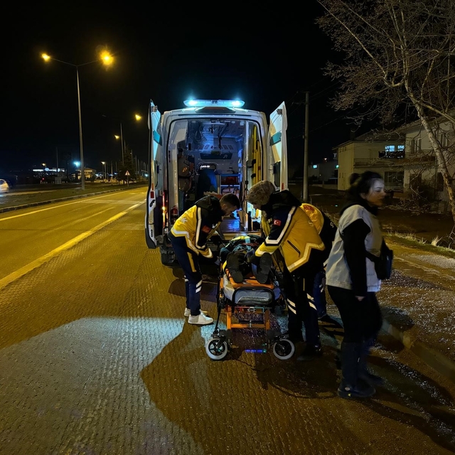 Ereğli'de motosiklet kazası: 1 yaralı