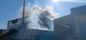 İzmir'de geri dönüşüm fabrikasında yangın