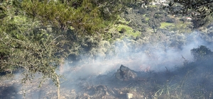 Temizlik yaparken yangın çıkardılar