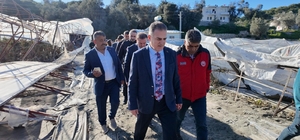 Vali Akbıyık, Seydikemer’de selden etkilenen çiftçilerle bir araya geldi