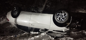 Samsun'da otomobilin devrilmesi sonucu 4 kişi yaralandı