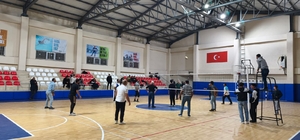 Korkut'ta iftar sonrası spor salonunda yoğunluk yaşanıyor