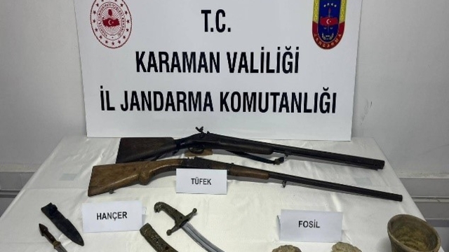 Karaman'da tarihi eser operasyonu: 6 tutuklama