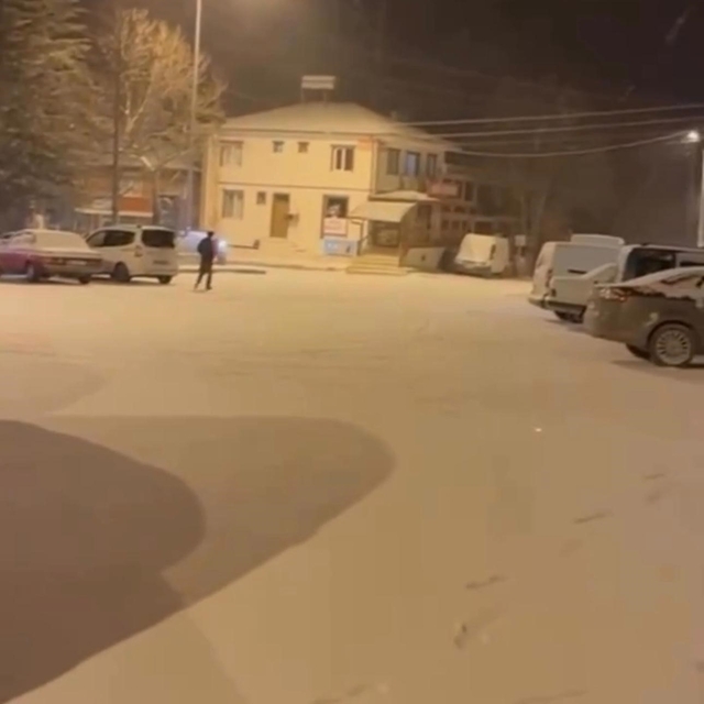 Çankırı'da kar yağışı etkili oldu