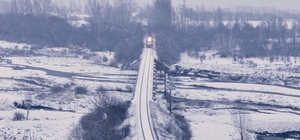 Doğu Ekspresi’nin kar altındaki yolculuğu
