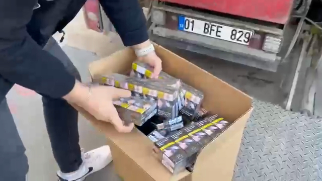 Adana'da 15 milyon liralık kaçak sigara ele geçirildi