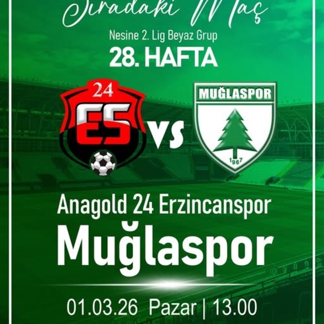 Muğlaspor'da hedef Erzincan deplasmanında galibiyet