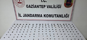 Gaziantep'te düzenlenen operasyonda 195 sikke ele geçirildi