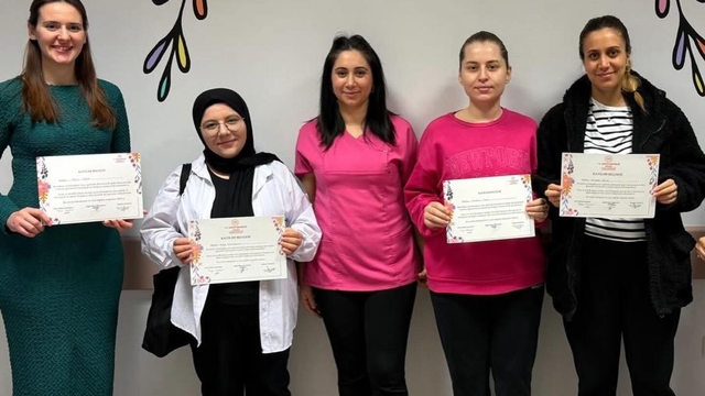 Babaeski'de şubat ayı gebe okulu eğitimleri tamamlandı