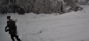 Kaçak avlanan şahıs fotokapana yakalandı