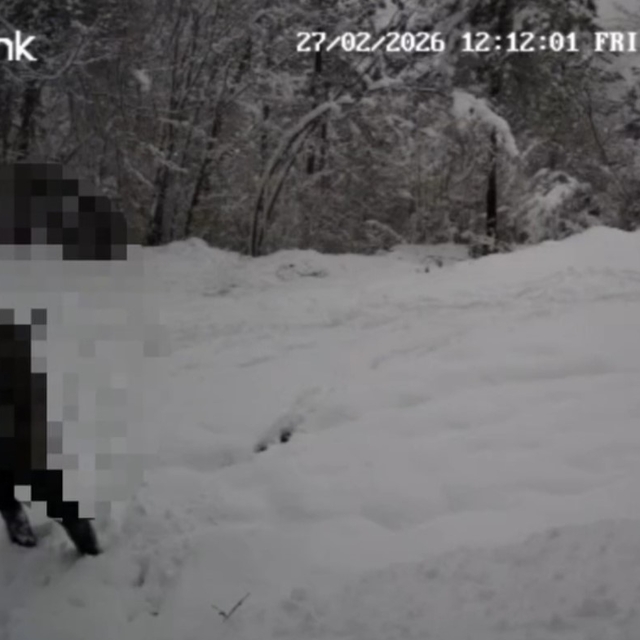 Kaçak avlanan şahıs fotokapana yakalandı