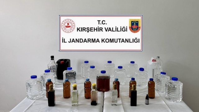 Kırşehir'de kaçak alkol operasyonu