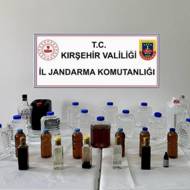 Kırşehir'de kaçak alkol operasyonu
