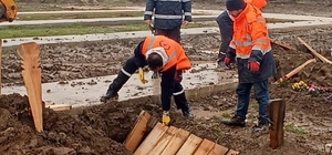 Vefat eden kaçak göçmenler Düzce'de defnedildi