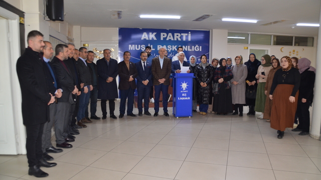 AK Parti Muş İl Başkanlığından "28 Şubat" açıklaması