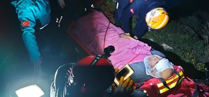 Kaybolan Alzheimer hastası sarp arazide, termal kameralı dronla bulundu