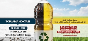 Manisa'da ‘atık yağını getir, suyunu kurtar' kampanyası