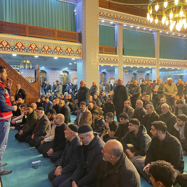 Batman'da teravih öncesi bağımlılıkla mücadele çalışması