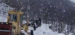 Erbaa'da kapanan köy yolu ekiplerin çalışmasıyla açıldı