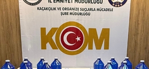Samsun'da 70 litre etil alkol ele geçirildi