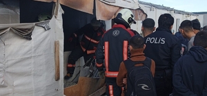 Malatya'da konteynerde yangın