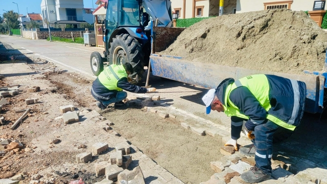 Didim Belediyesi Akbük'te saha çalışmalarını sürdürüyor