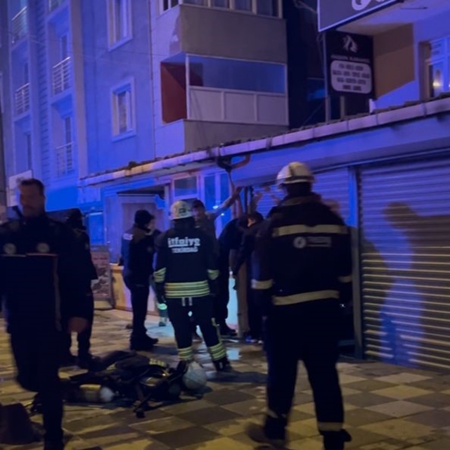 Çerkezköy'de iş yeri yangını