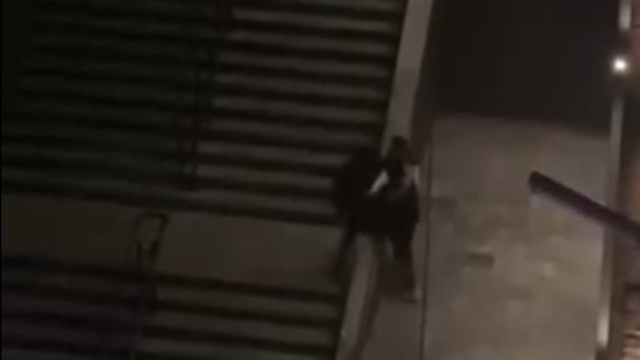 Çankırı'da iki grup arasındaki kavga kamerada