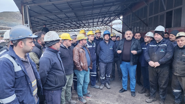 Amasya'da kömür madeninde çalışan işçilerin iş bırakma eylemi sona erdi