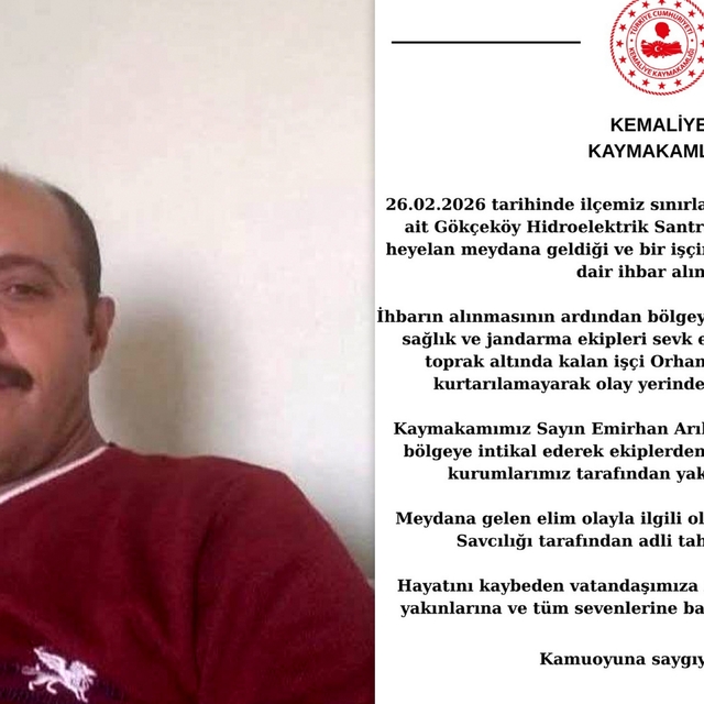 Kemaliye Kaymakamlığı, 4 gün sonra açıklama yaptı
Gökçeköy HES sahasında ac...