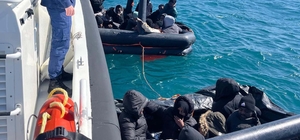 Yunan unsurları tarafından geri itilen 31 kaçak göçmen kurtarıldı