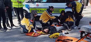 Plakasını kapattığı motosikletle polisten kaçarken kaza yaptı; 392 bin 500 lira ceza uygulandı