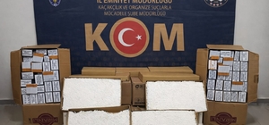 Kırşehir'de 72 bin makaron ele geçirildi