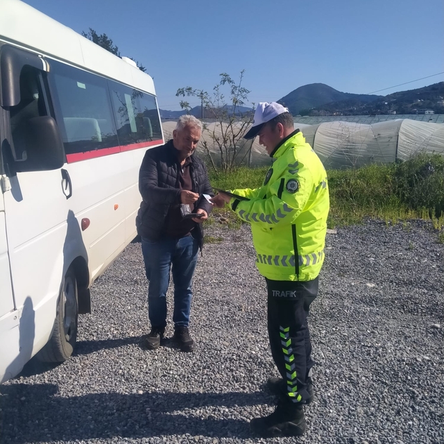 Gazipaşa'da öğrenci servislerine sıkı denetim