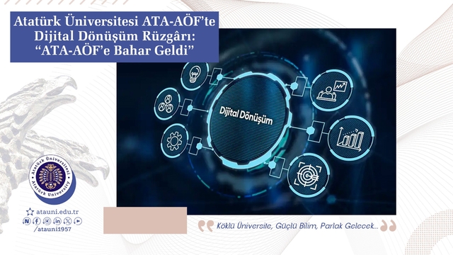 Atatürk Üniversitesi ATA-AÖF'te dijital dönüşüm rüzgârı: "ATA-AÖF'e bahar geldi"